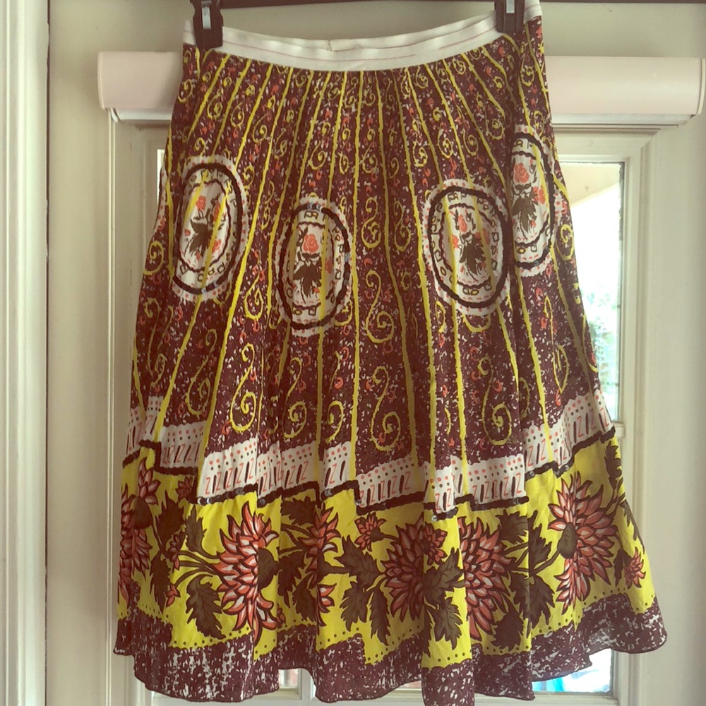 Anthropologie midi skirt